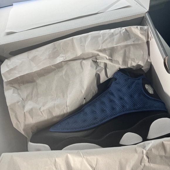 air Jordan retro 13 deadstock Black and Blue Sneakers main image 6